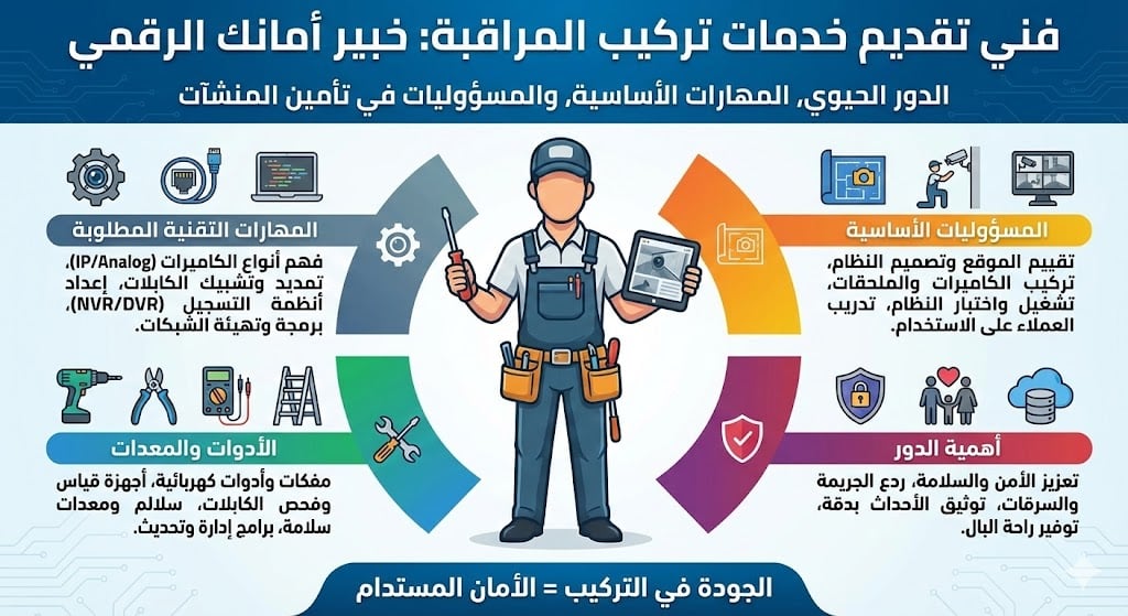 تركيب كاميرات مراقبة في محافظة العاصمة تركيب كاميرات مراقبة في محافظة العاصمة