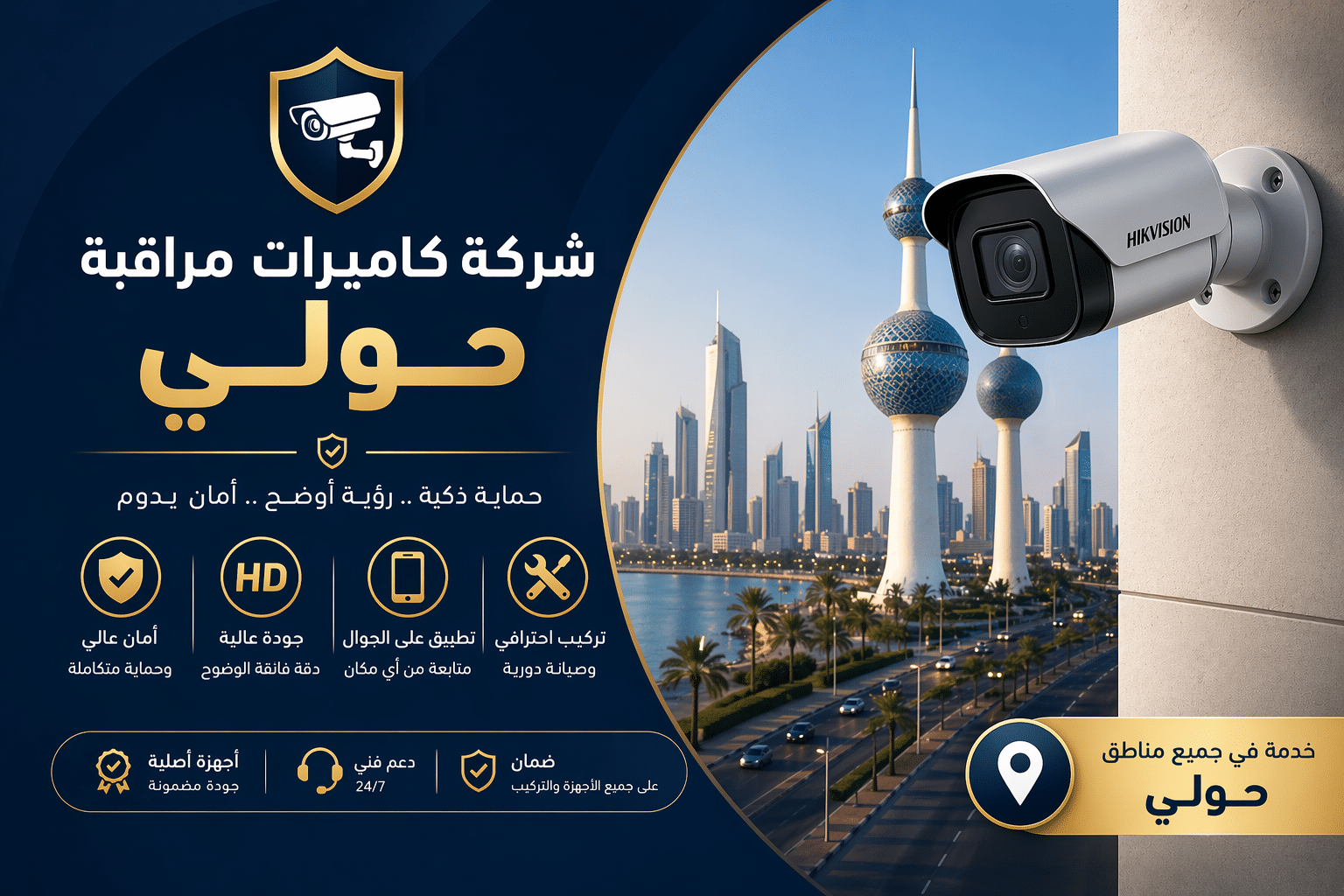 شركة كاميرات مراقبة حولي